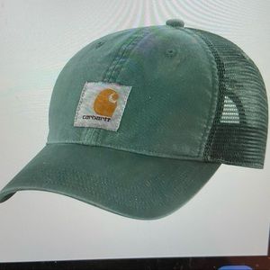 Leaf Green Carhartt Cotton Sandstone Meshback Cap